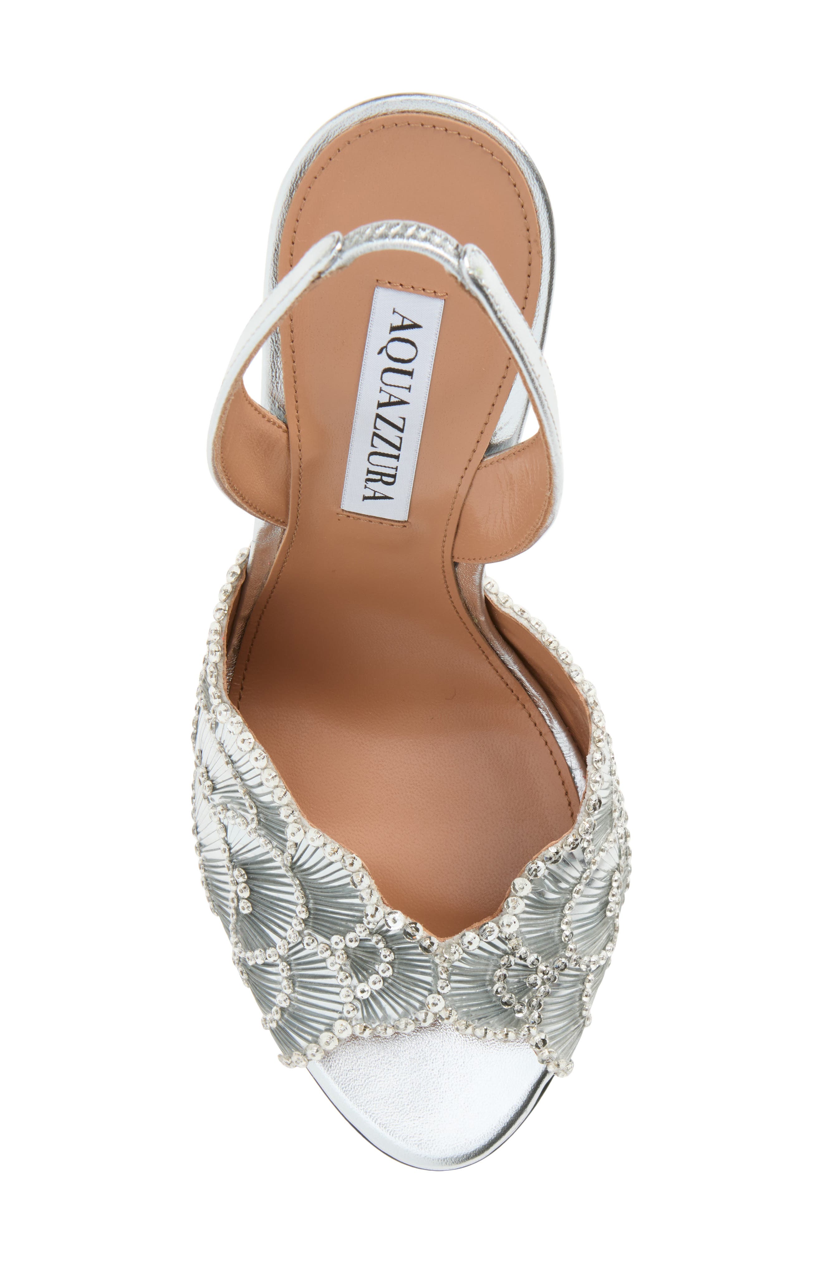 Ce Soir Slingback Sandal, Alternate, color, SILVER