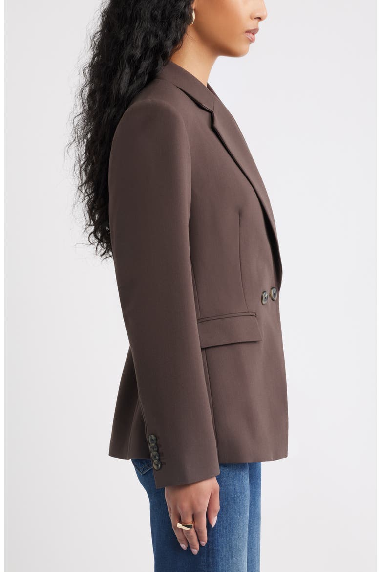 The Icon Hourglass Blazer, Alternate, color, BROWN SEAL