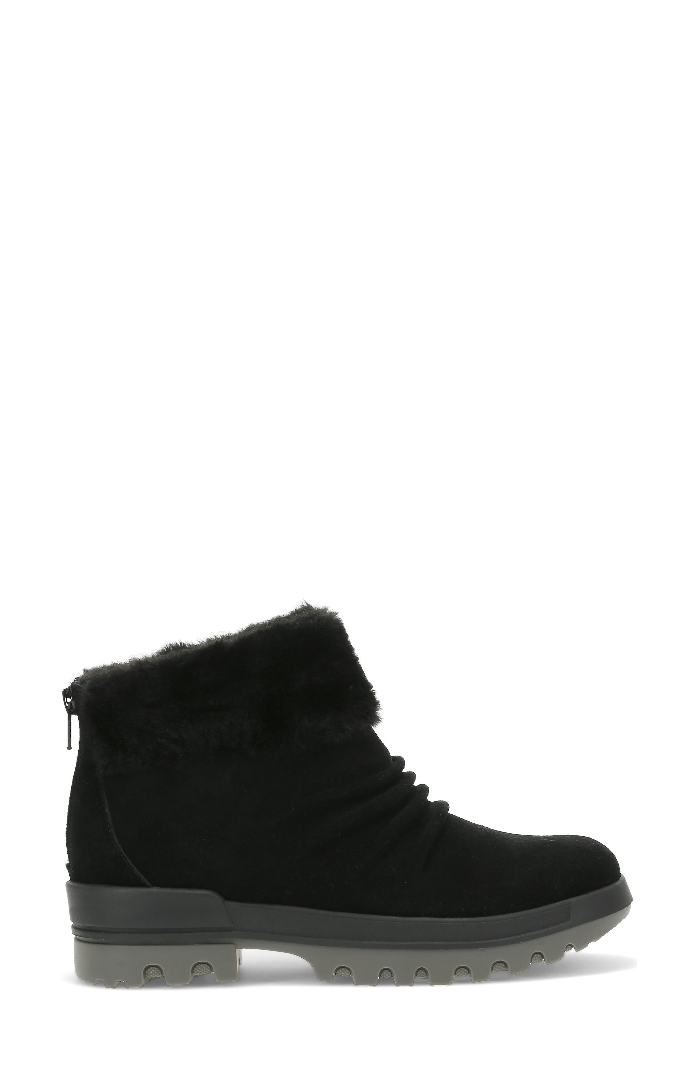 BARETRAPS Nuri Faux Fur Trim Cold Weather Bootie, Alternate, color, Black Suede