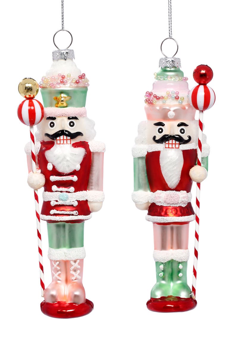 Traditional Nutcracker Ornament, Box of 6, Main, color, Red