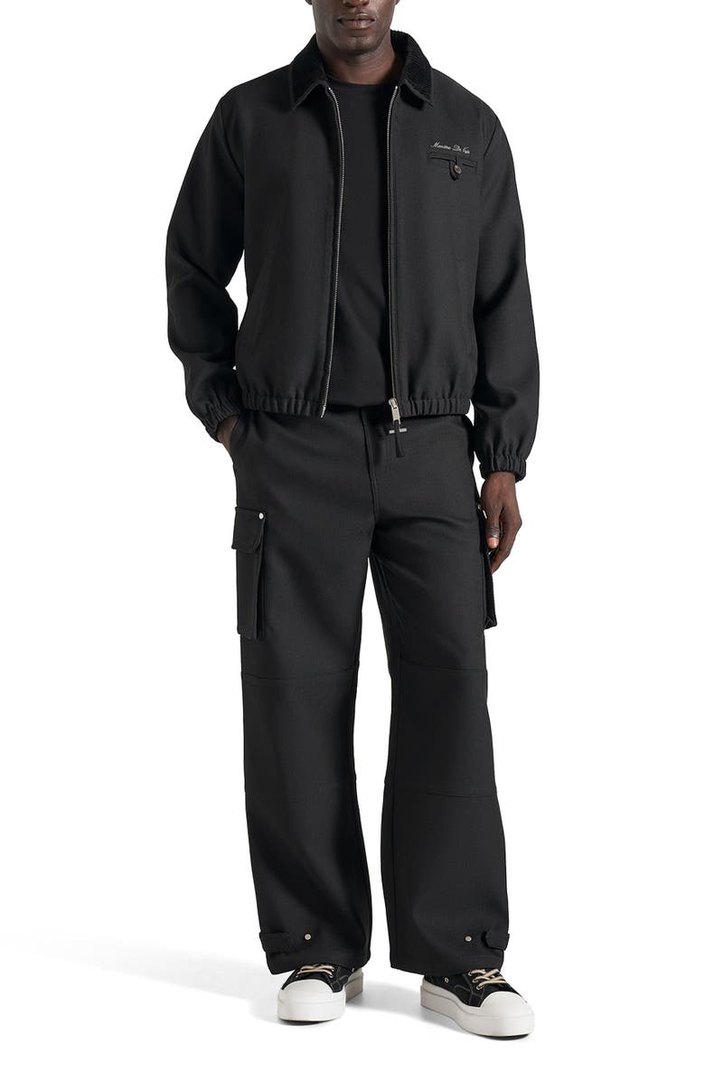 Manière De Voir Kilian Unisex Twill Signature Jacket, Alternate, color, Black
