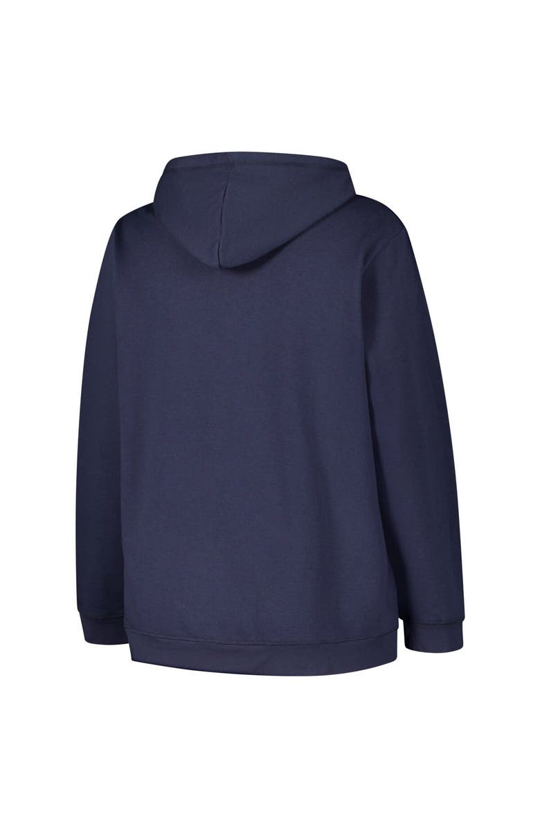 '47 Women's '47 Navy Dallas Cowboys Plus Size Clarity Kennedy Pullover Hoodie, Alternate, color, Navy