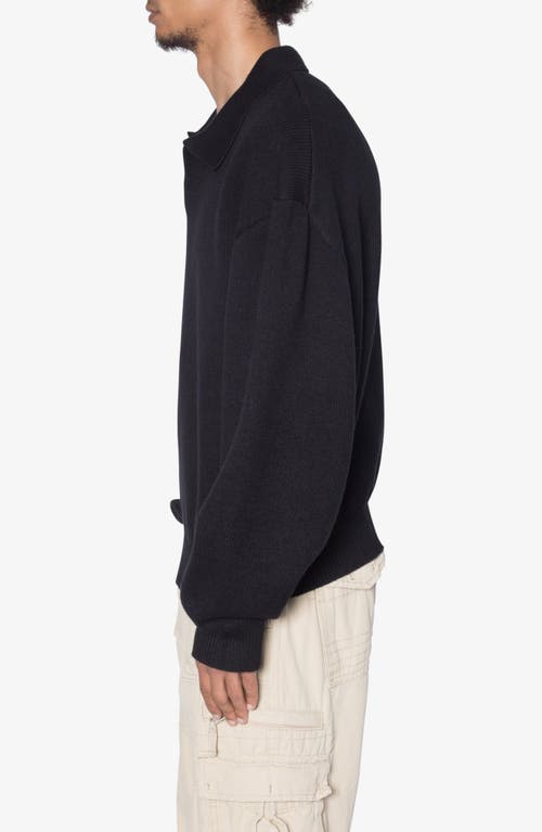Mnml Polo Sweater In Black