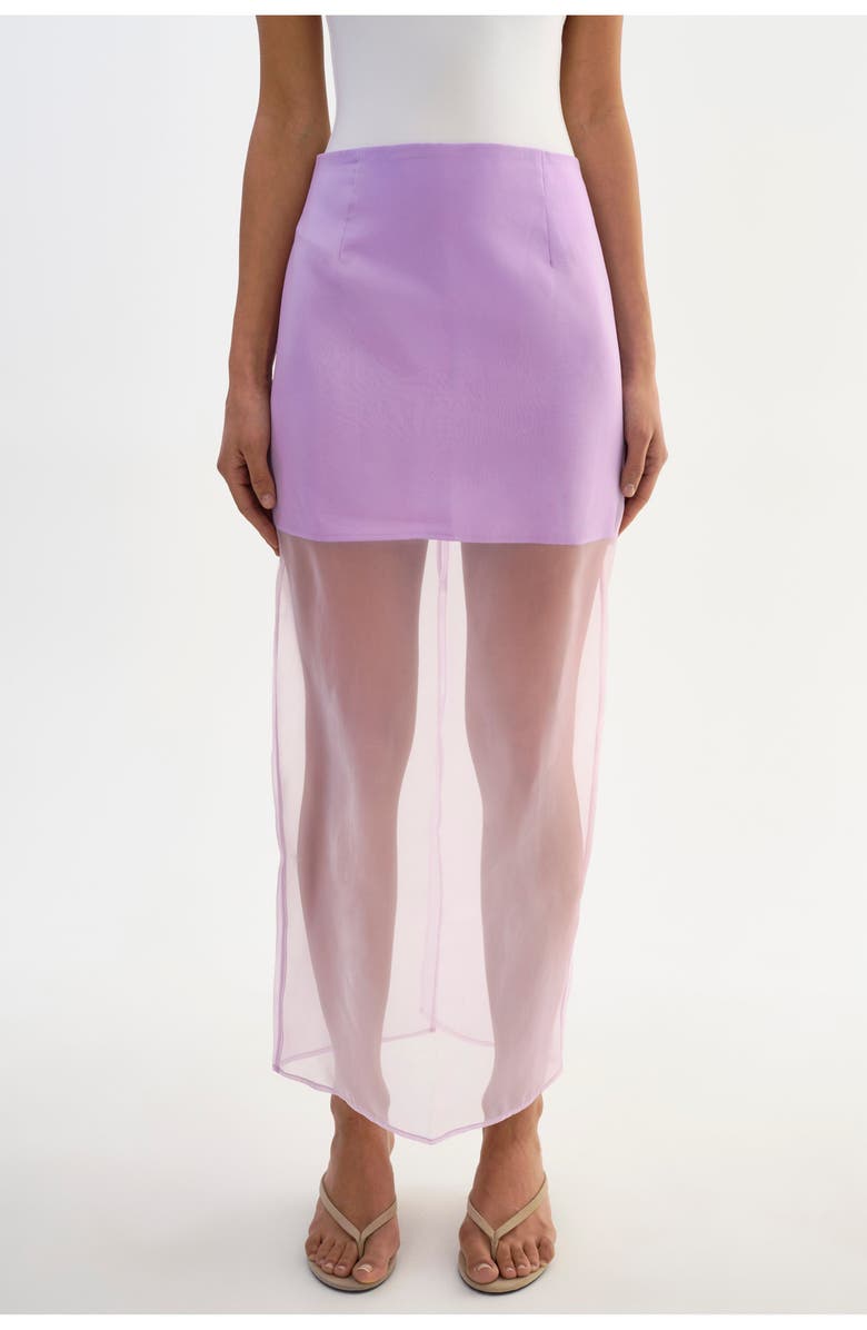 LAMARQUE Farley | Sheer Skirt, Alternate, color, Lilac