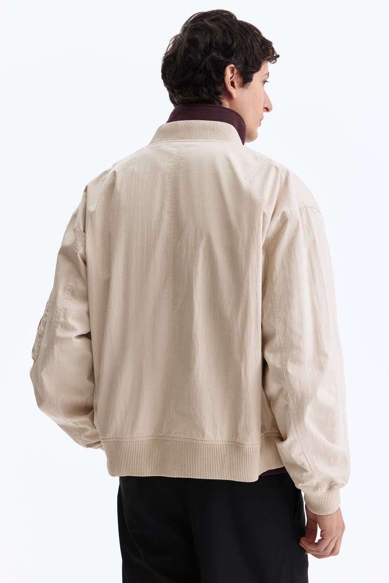 Bomber Jacket, Alternate, color, Light beige