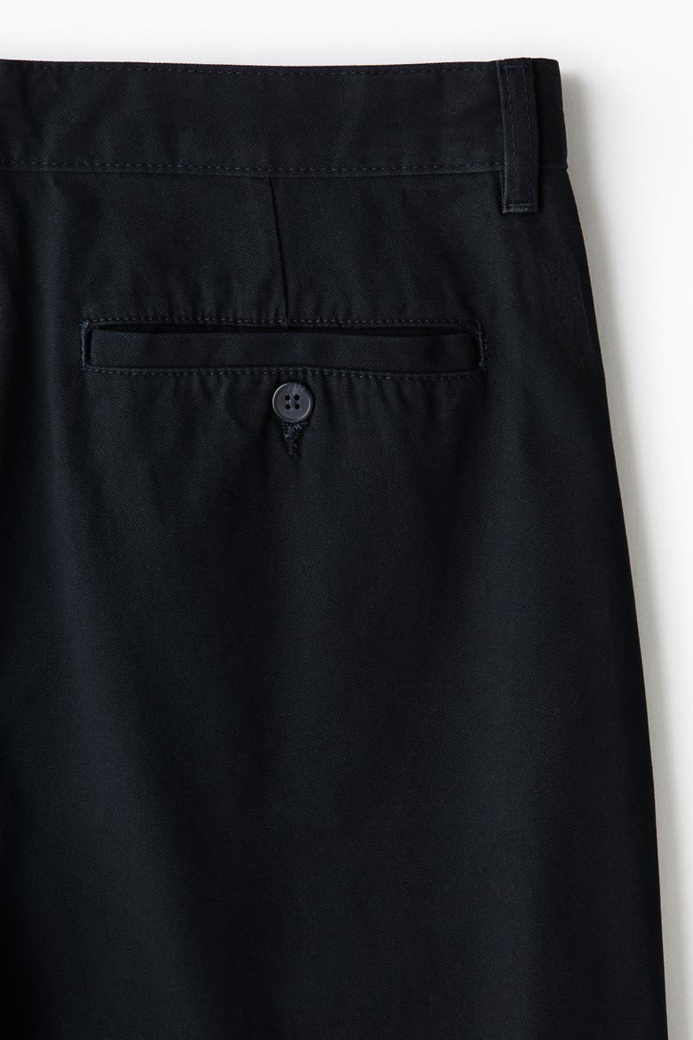 Relaxed Fit Chino Shorts, Alternate, color, Black