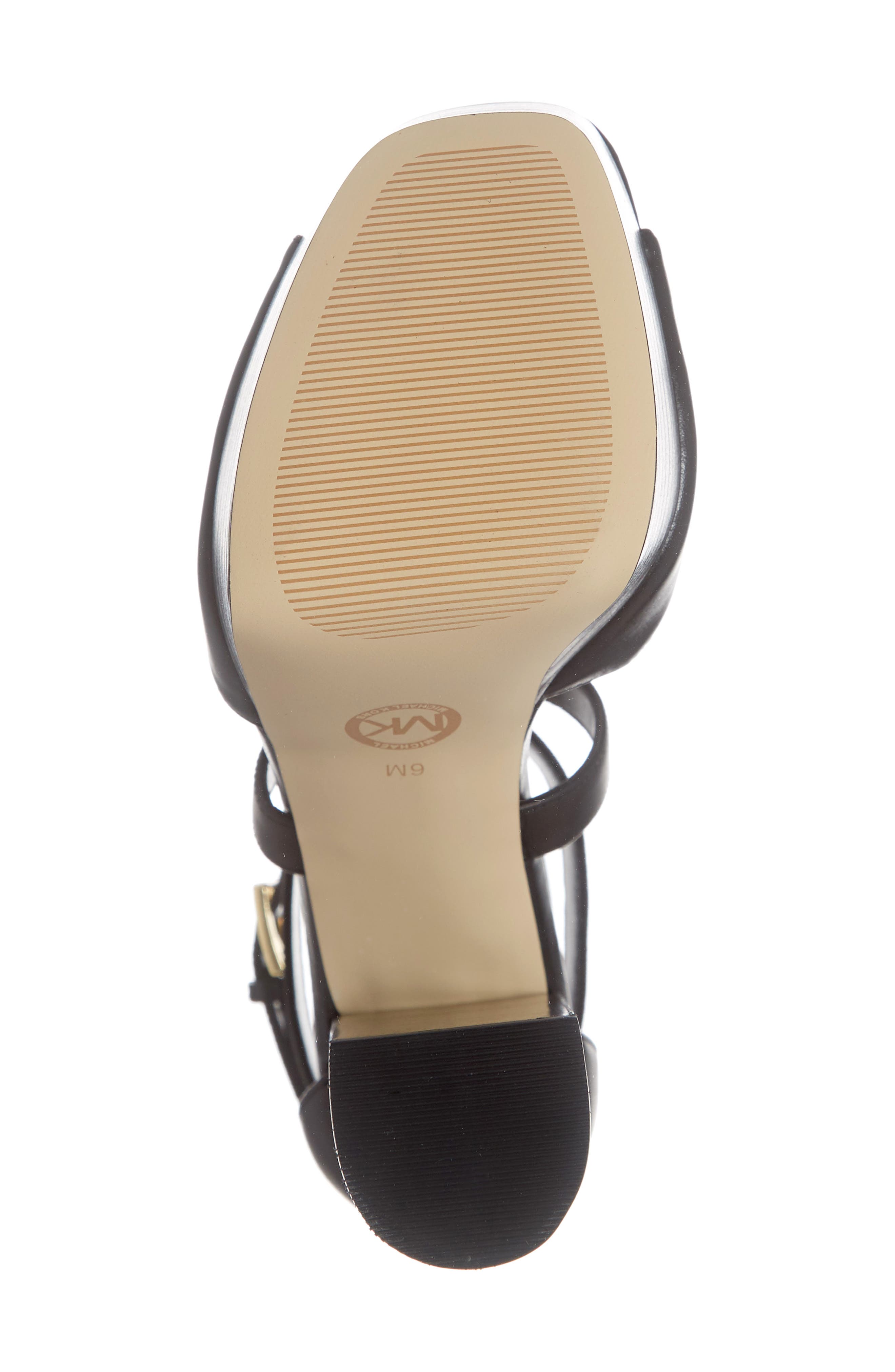 Burke Platform Sandal, Alternate, color, BLACK VACHETTA LEATHER
