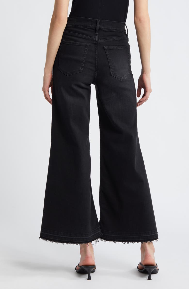 FRAME Le Palazzo Raw Hem Crop Wide Leg Jeans, Alternate, color,