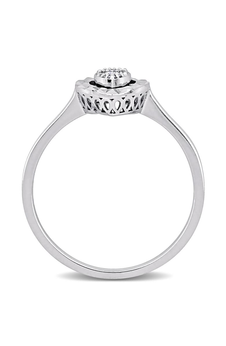 Julianna B. Diamond Teardrop Cluster Ring 14k, Alternate, color, 14K White Gold