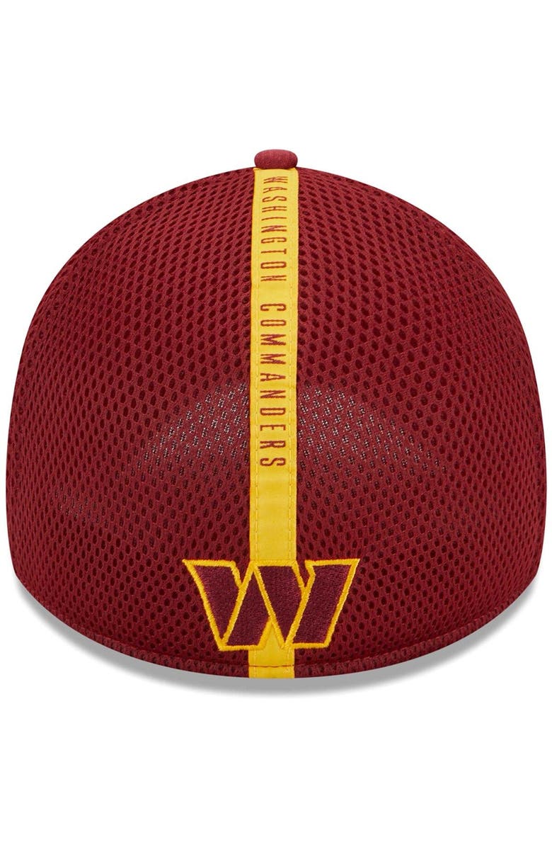 New Era Men's New Era Burgundy Washington Commanders Stripe 39THIRTY Flex Hat, Alternate, color,