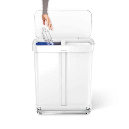 SIMPLEHUMAN SIMPLEHUMAN 58L RECYCLER RECTANGULAR STEP CAN 