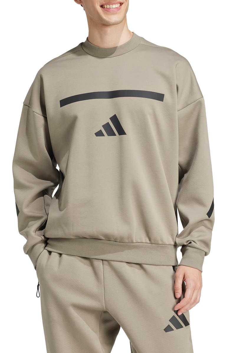 adidas Z.N.E Crewneck Sweatshirt, Main, color, 