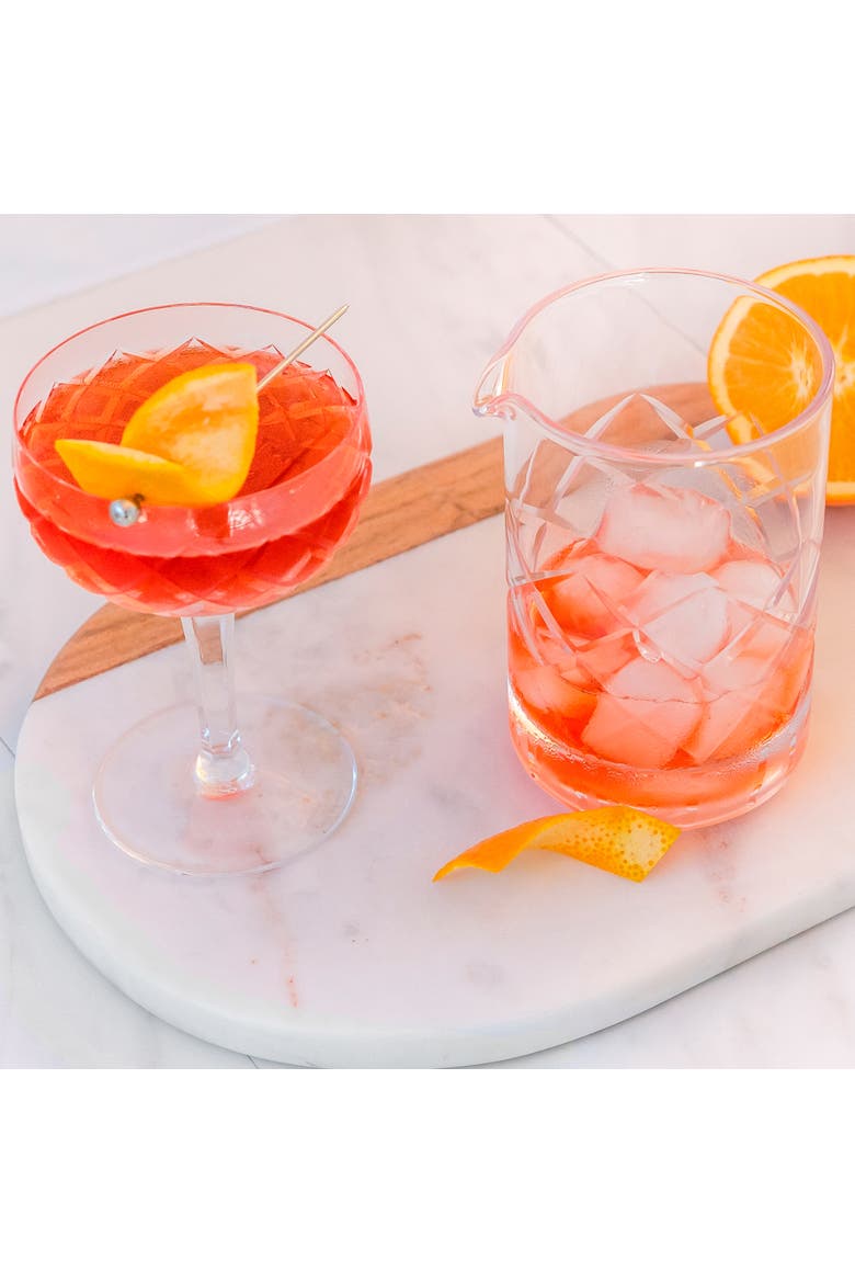 Cocktail Mixing Glass, Diamond Style, Alternate, color, Glass