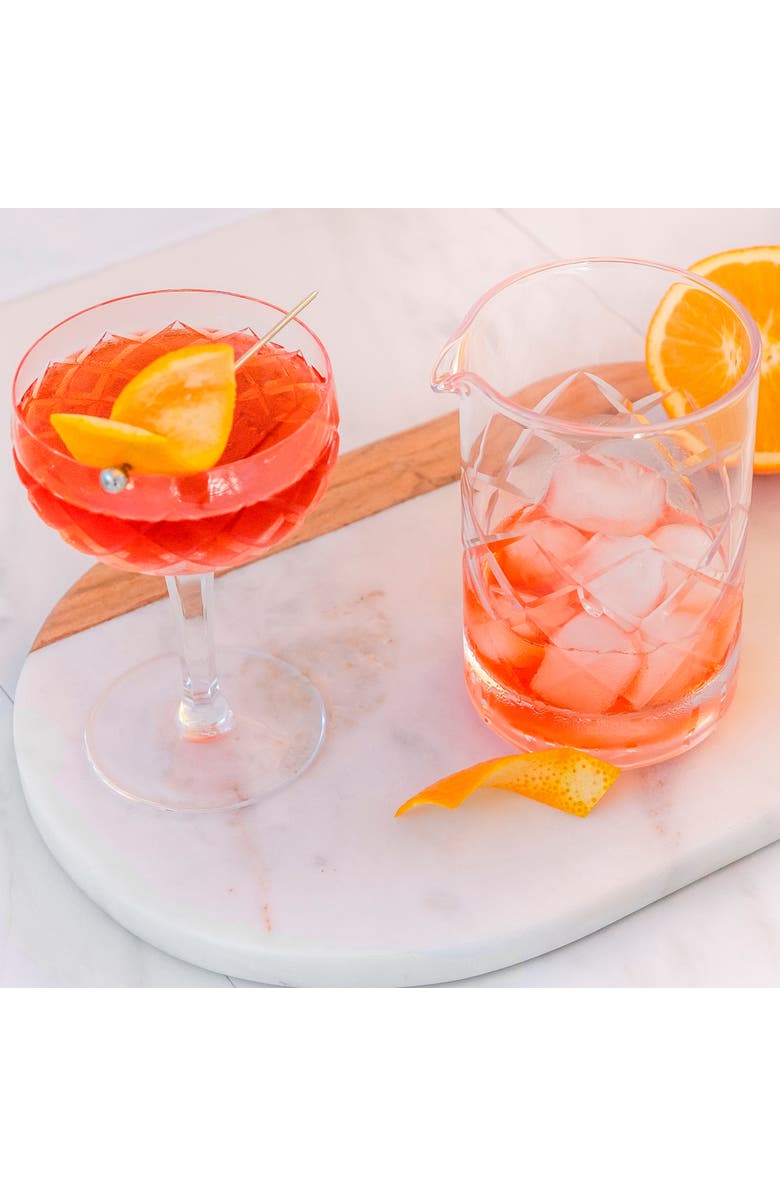 A Bar Above Cocktail Mixing Glass, Diamond Style, Alternate, color, Glass