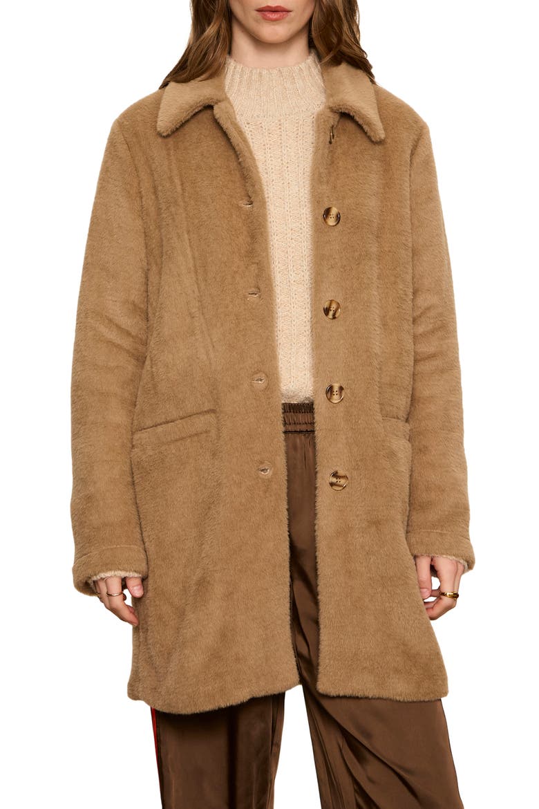 Upside Faux Fur Jacket, Main, color, HOT COCOA BROWN