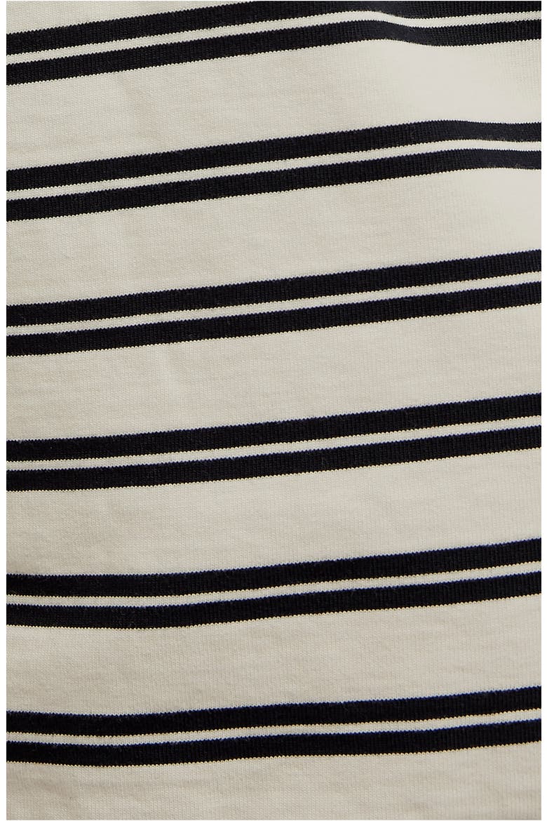 C'est la Vie Stripe Cotton T-Shirt, Alternate, color, BLACK COMBO