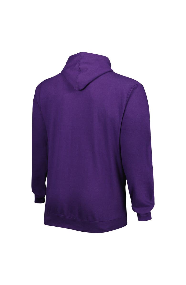 PROFILE Men's Purple Los Angeles Lakers Big & Tall Heart & Soul Pullover Hoodie, Alternate, color, Purple