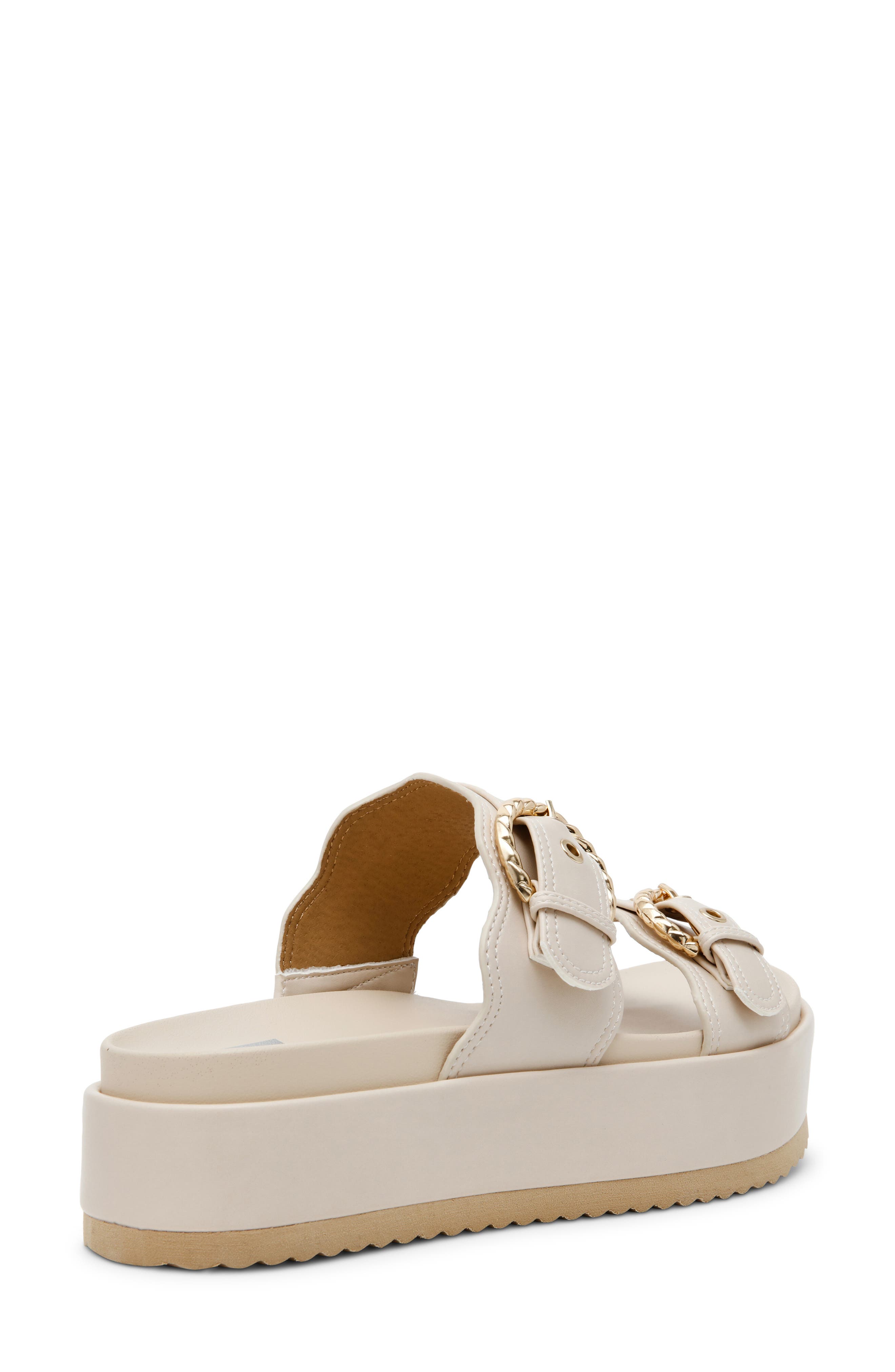 DV by Dolce Vita Serpent Platform Slide Sandal, Alternate, color, Ivory Smooth