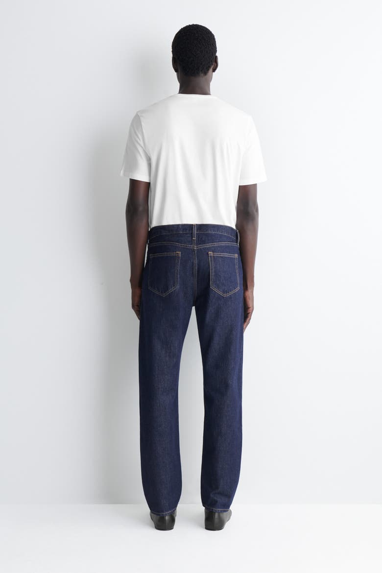 Signature Regular-fit Straight-leg Jeans, Alternate, color, DARK BLUE