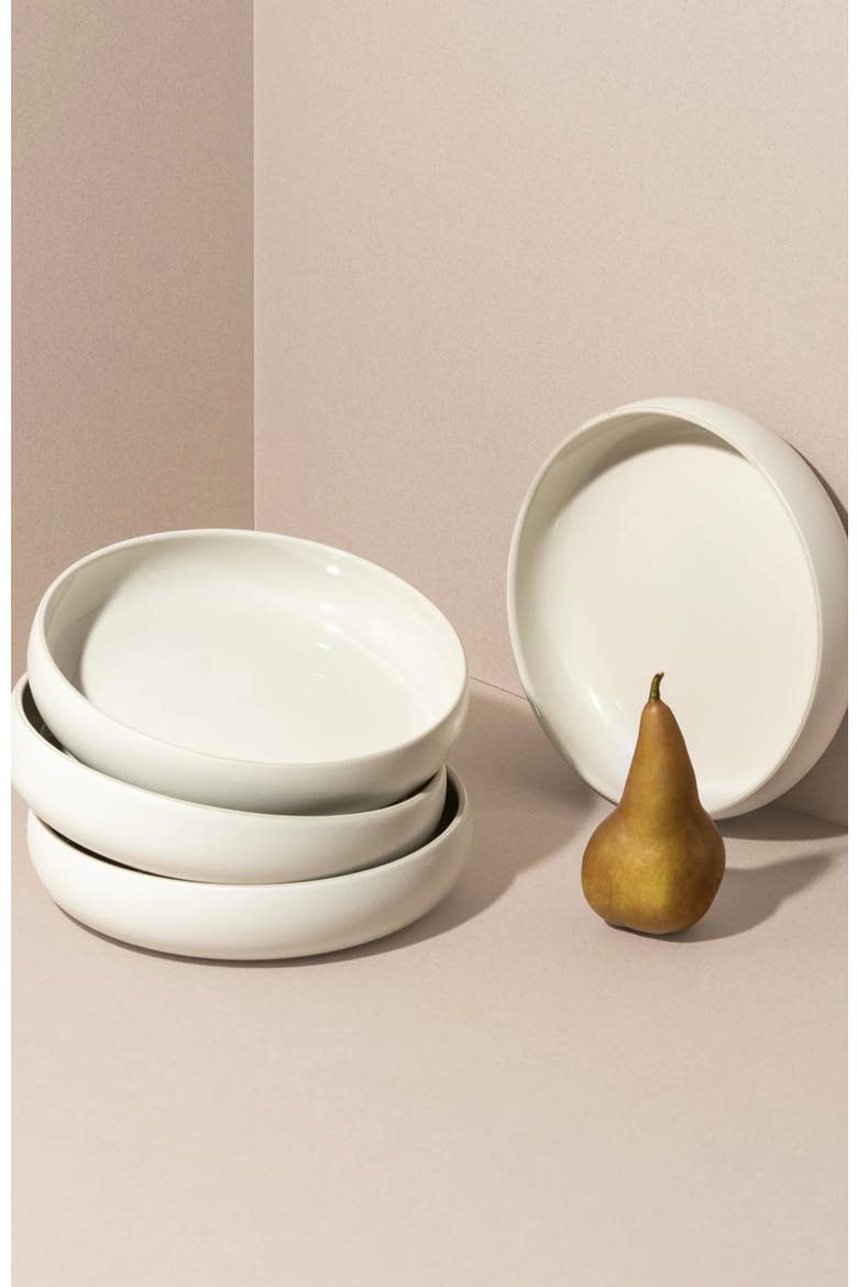 Tunisian Pasta Bowls Set of 4, Alternate, color, White