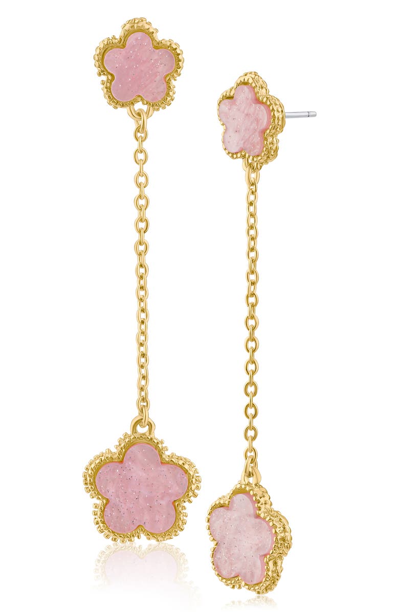 JARDIN Clover Drop Earrings, Main, color, 