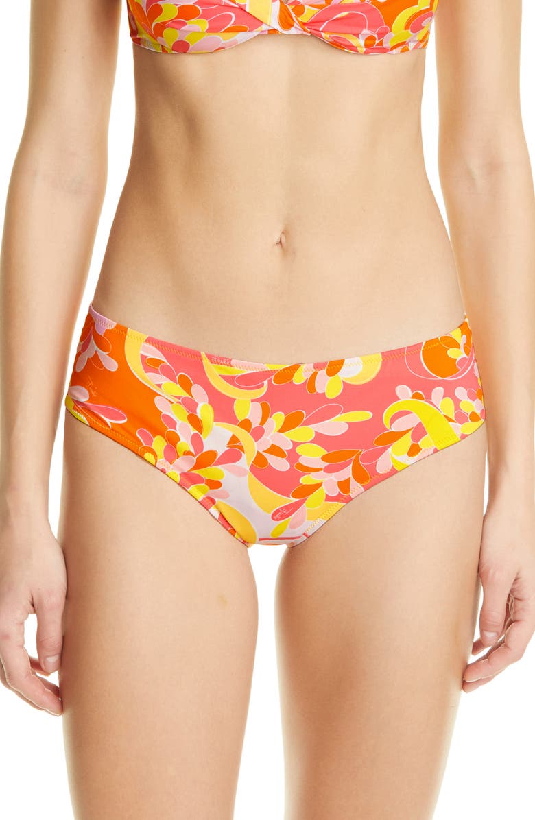 Emilio Pucci Lily Print Bikini Bottoms, Main, color, 