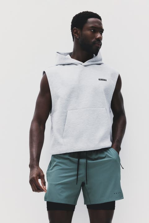 Double-layered sports shorts with drymove