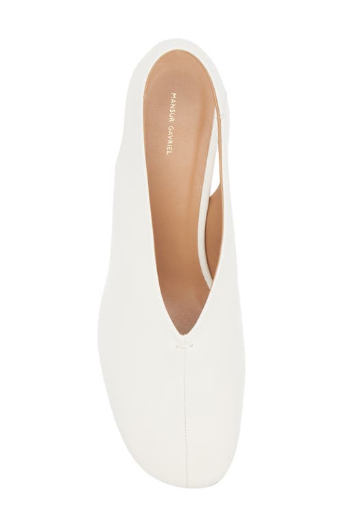Mansur Gavriel Glove Slingback Pump In Bianca