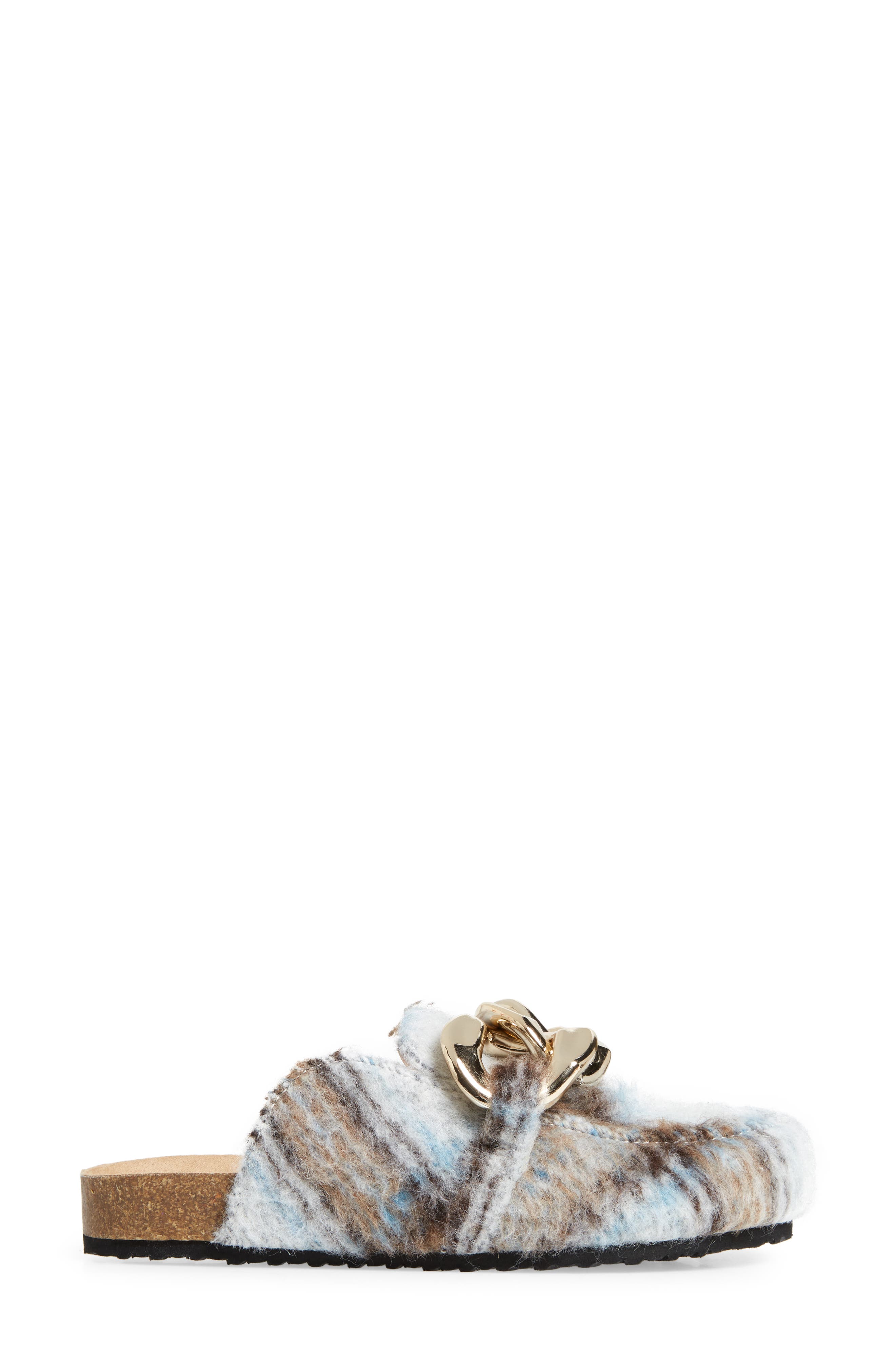 Study Mule, Alternate, color, WHITE MULTI FAUX FUR