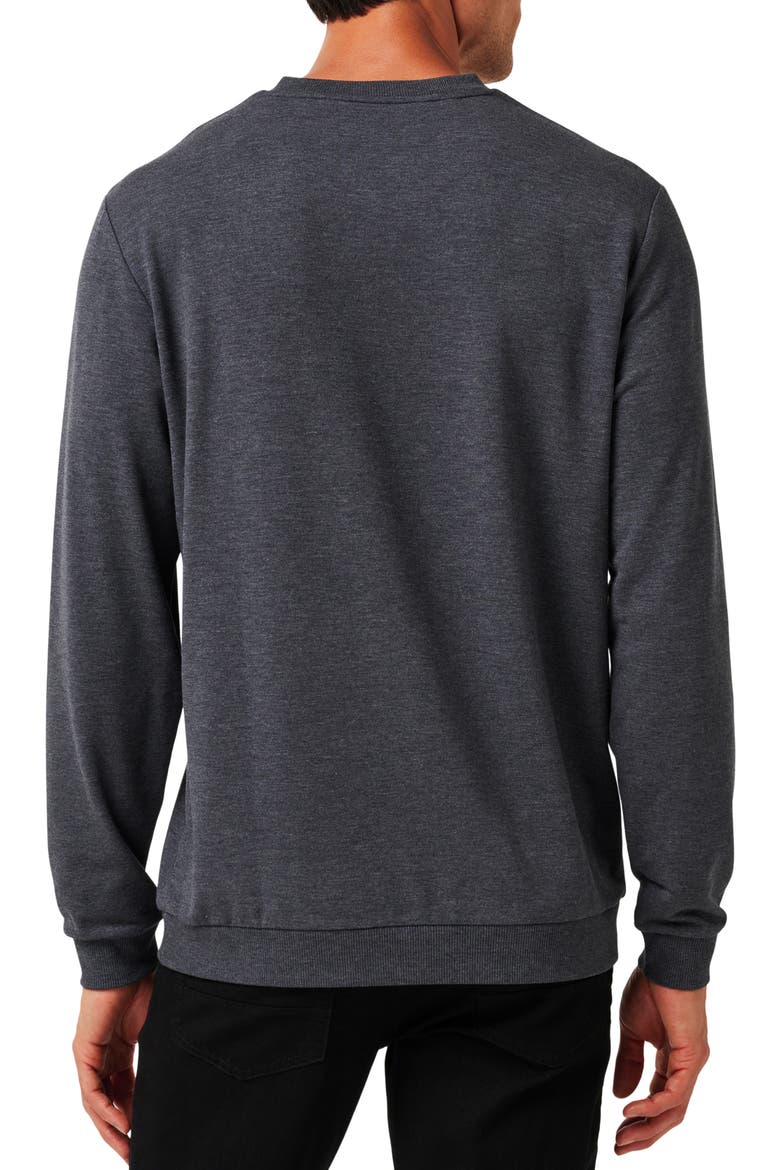 Amenities V-Neck Sweatshirt, Alternate, color, HEATHER DARK GREY