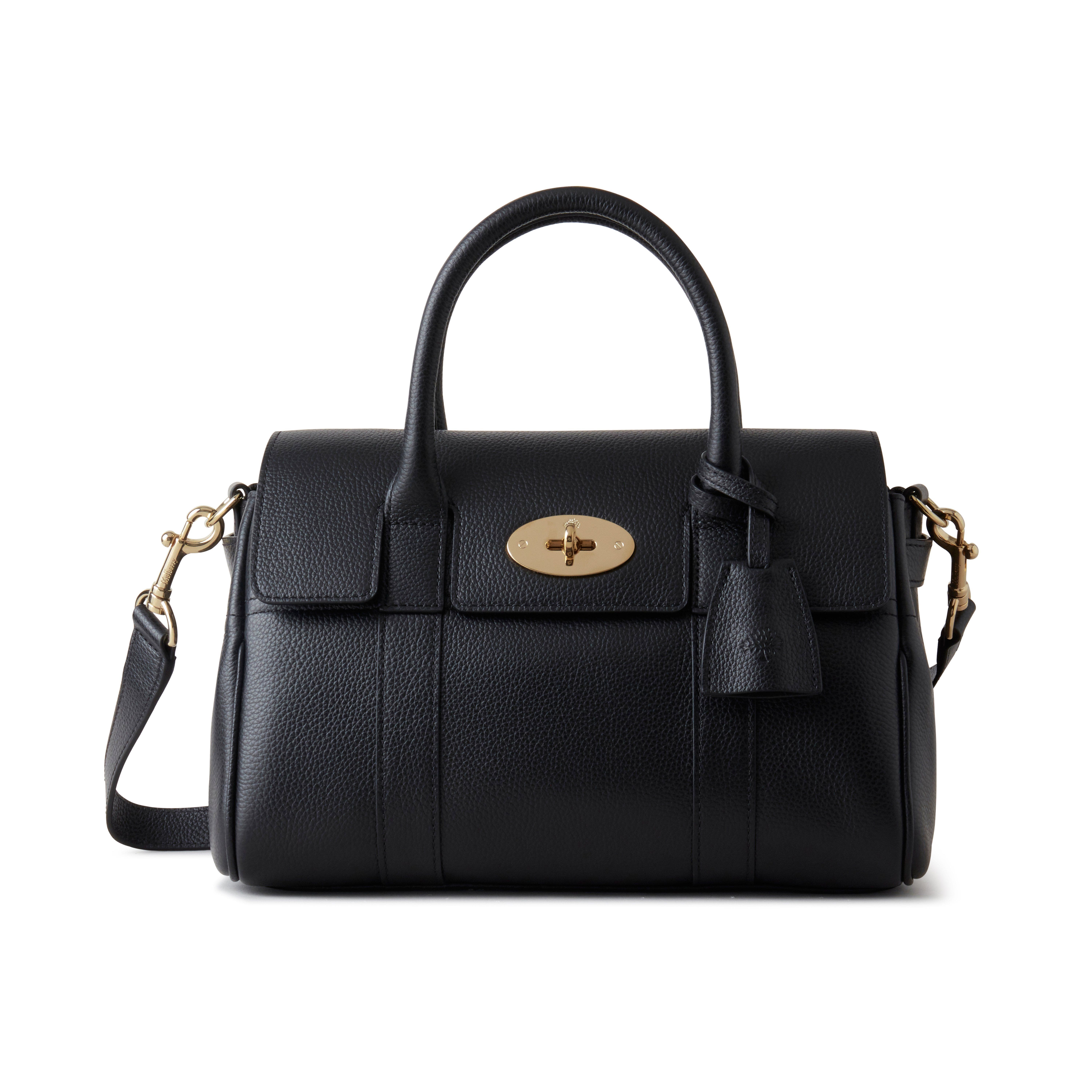 Mulberry Small Bayswater Satchel, Main, color, Black