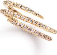 Ana Luisa Oren Triple Pavé Coiled Wrap Ring