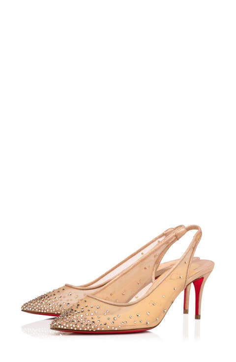 Follies Crystal Embellished Slingback Pump (Women)