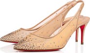 Christian Louboutin Follies Crystal Embellished Slingback Pump