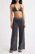 rag & bone rb Miramar Mesh Wide Leg Cover-Up Pants