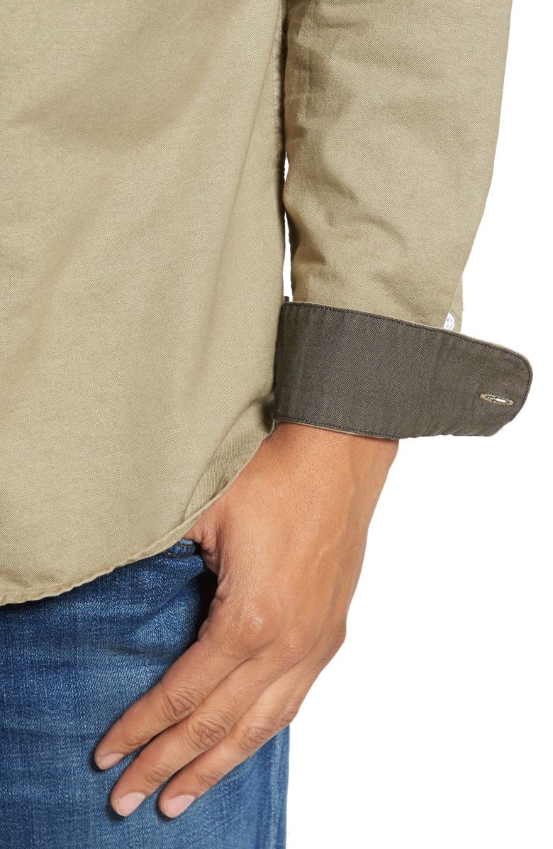 AG Caleb Slim Fit Twill Sport Shirt, Alternate, color, 