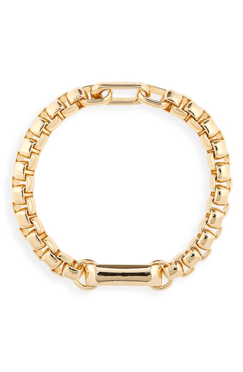 Laura Lombardi Lella Box Chain Bracelet, Main, color, 
