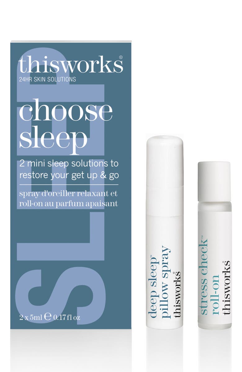thisworks<sup>®</sup> Choose Sleep Pillow Spray & Aromatherapeutic Rollerball Set, Main, color, 