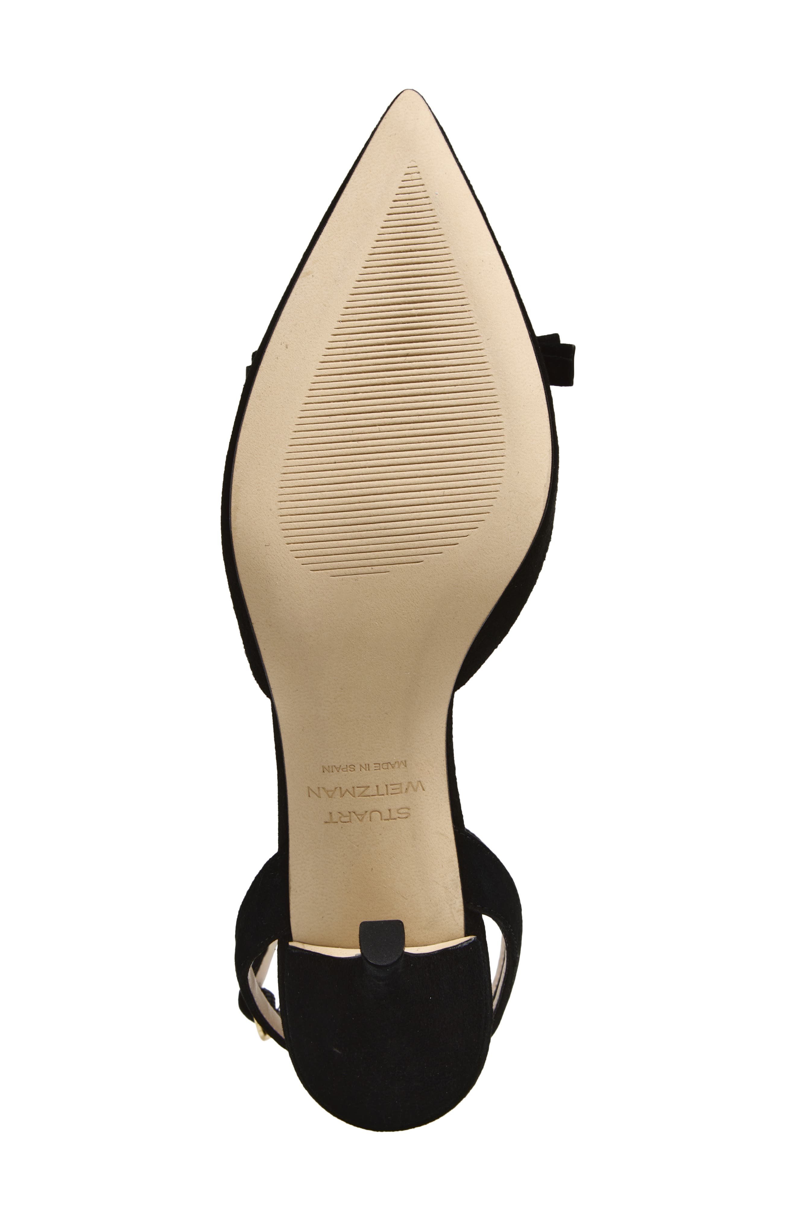 Stuart Weitzman Luella Ankle Strap Pump, Alternate, color, Black