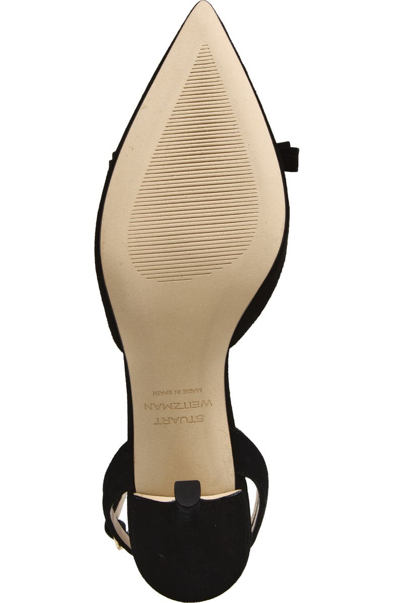 Stuart Weitzman Luella Ankle Strap Pump, Alternate, color, Black