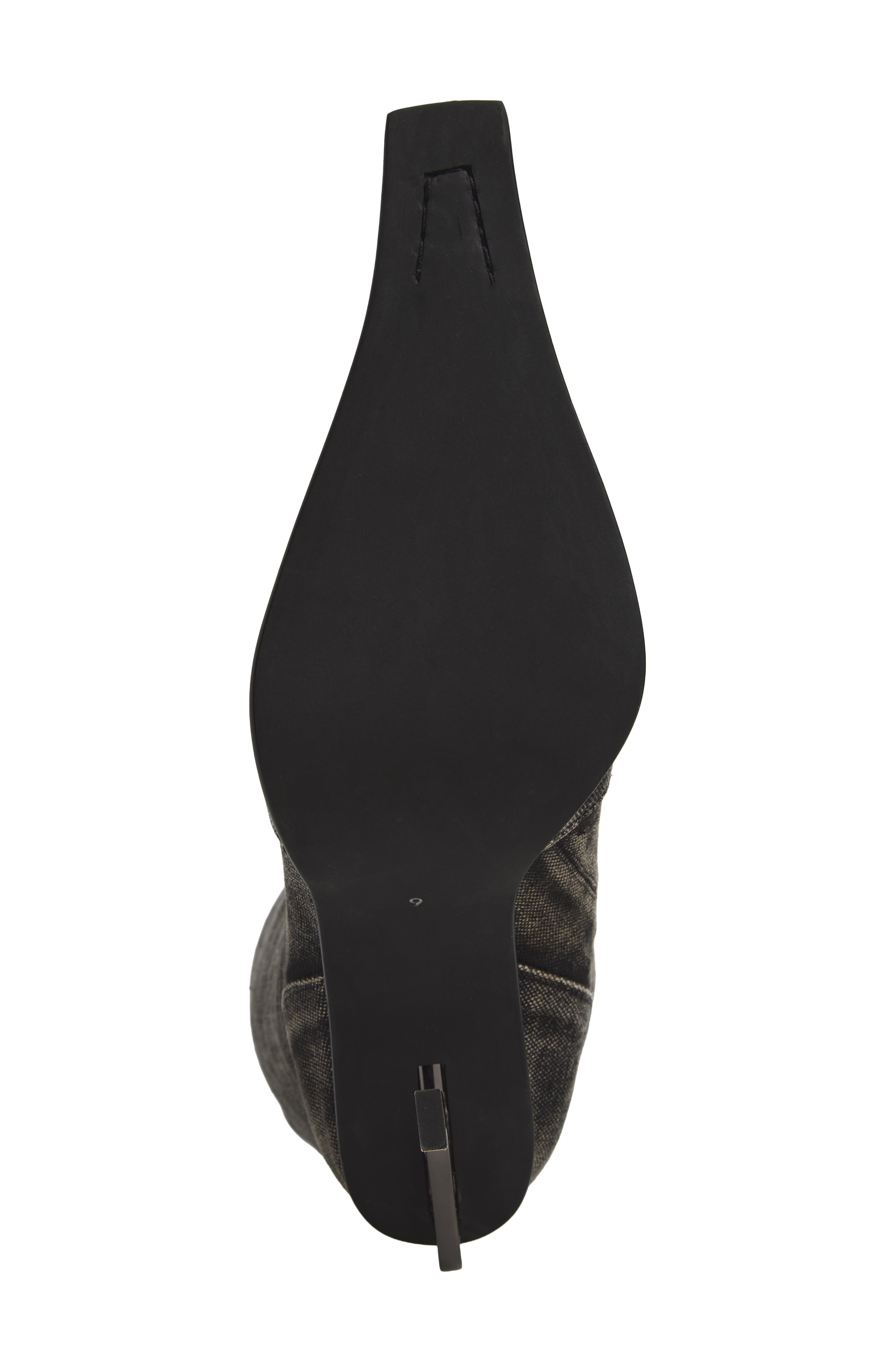 Dulcimer Knee High Boot, Alternate, color, BLACK DENIM