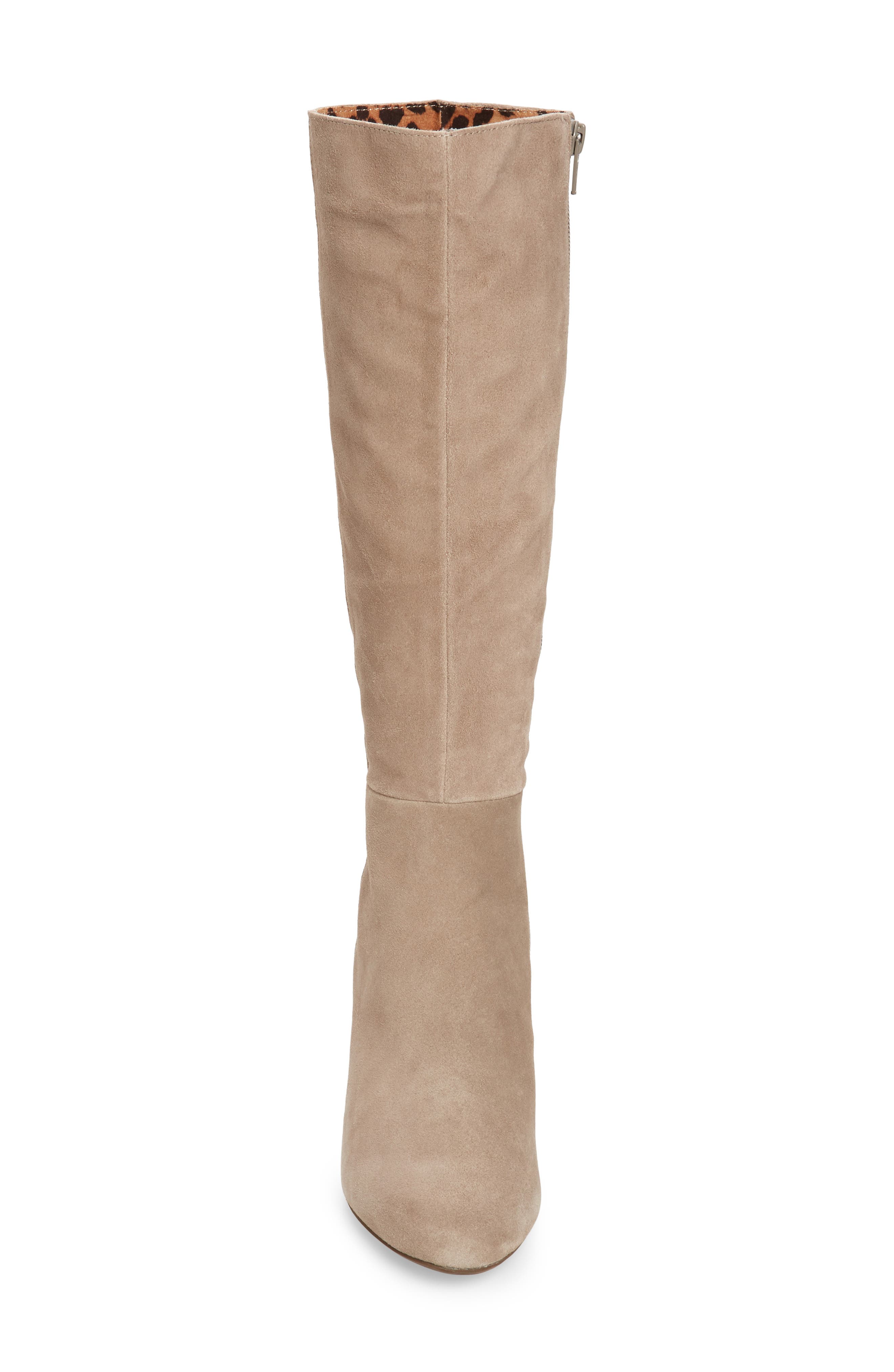 Star of the Show Wedge Knee High Boot, Alternate, color, TAUPE SUEDE