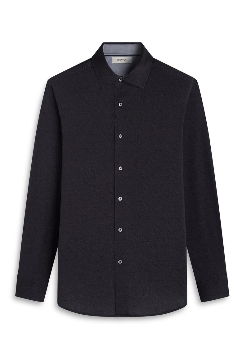 Jimmy OoohCotton® Button-Up Shirt, Alternate, color, BLACK