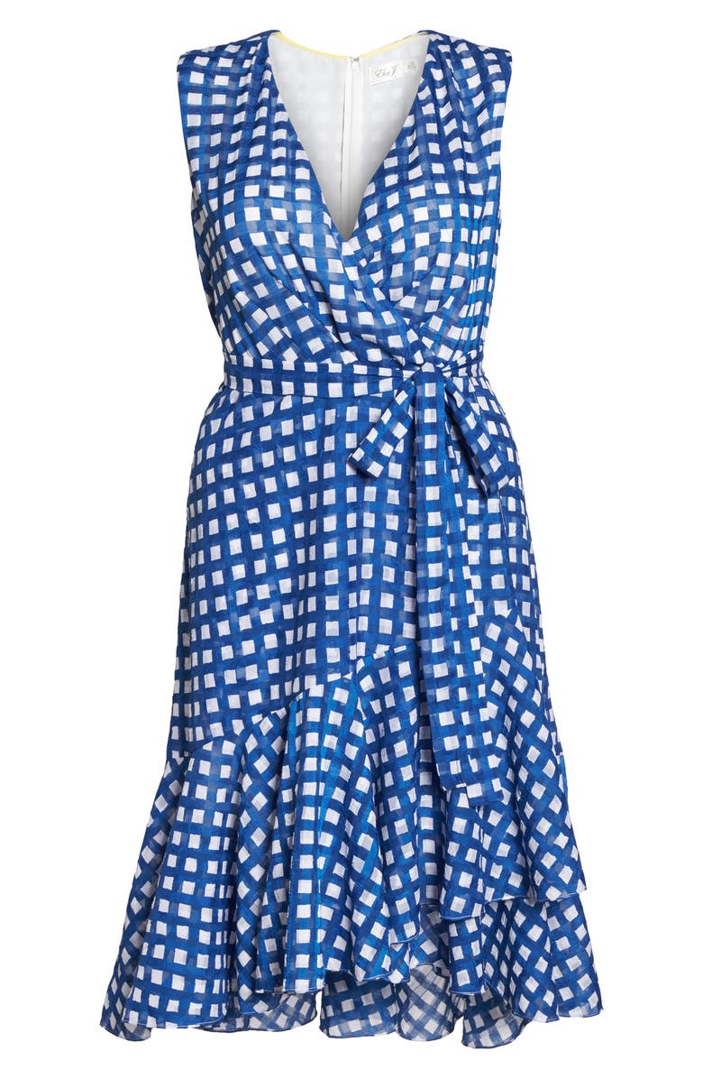 Eliza J Ruffle High/Low Dress, Alternate, color, 