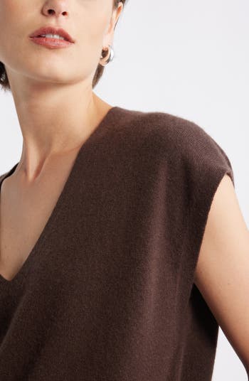Cashmere V-Neck Sweater Vest