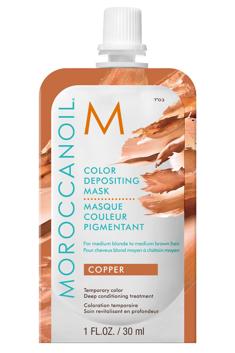 Color Depositing Mask Temporary Color Deep Conditioning Treatment, Alternate, color, COPPER