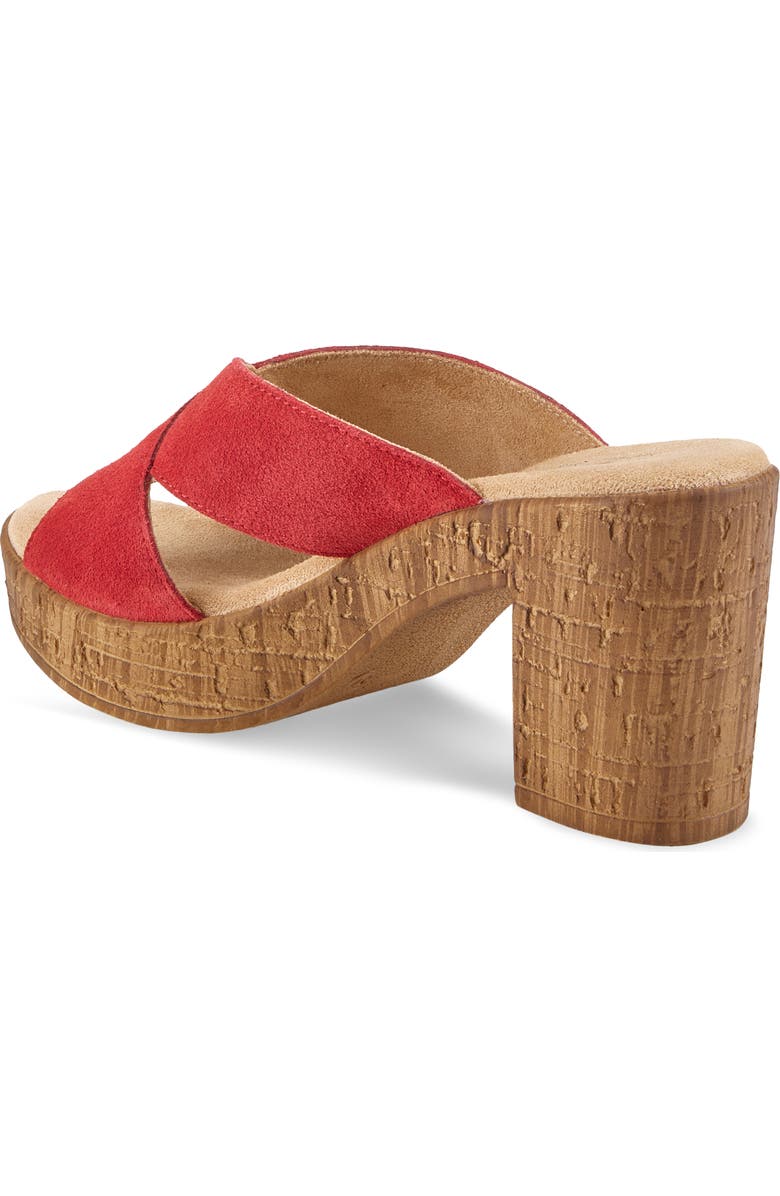 Spring Step Blanchar Platform Sandal, Alternate, color, Red Suede