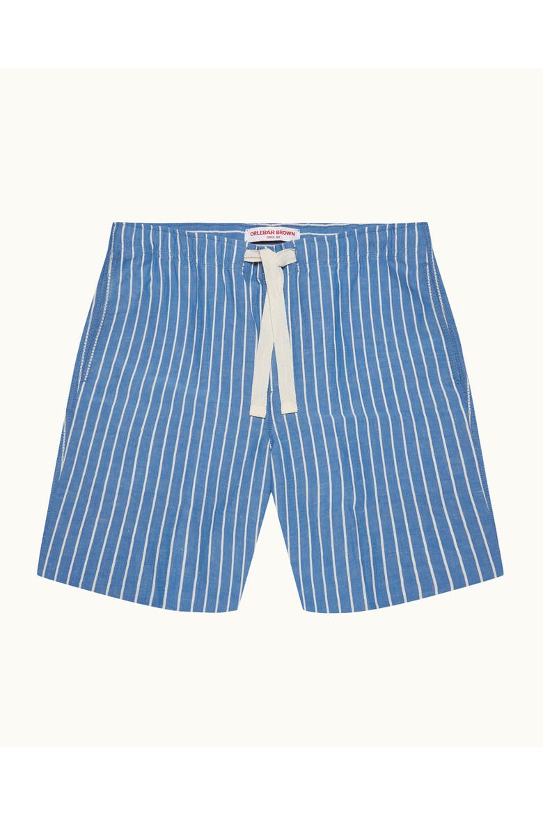 Alex Deckchair Stripe Relaxed-Fit Shorts, Alternate, color, CATALINA BLUE/WHITE SAND