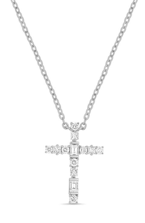 Maya Diamond Cross Pendant Necklace