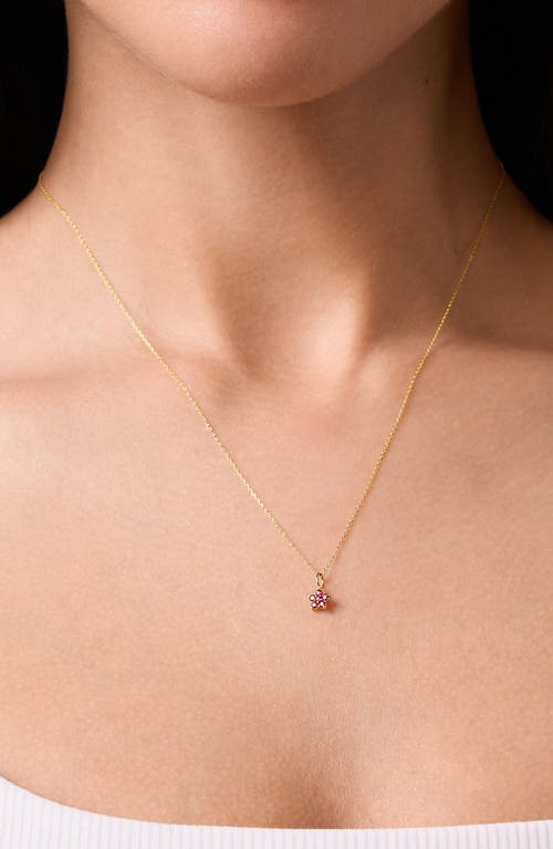 Bony Levy El Mar 18k Gold Gemstone Flower Pendant Necklace In Gold